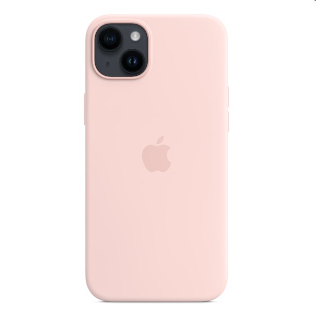 Silikónový zadný kryt pre Apple iPhone 14 Plus s MagSafe, kriedovo-ružová
