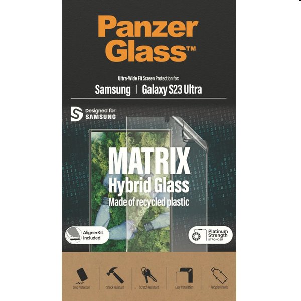 Ochranné sklo PanzerGlass Matrix UWF AB FP wA pre Samsung Galaxy S23 Ultra, čierna