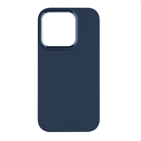 Silikónový zadný kryt FIXED MagFlow s Magsafe pre Apple iPhone 15 Pro, modrá