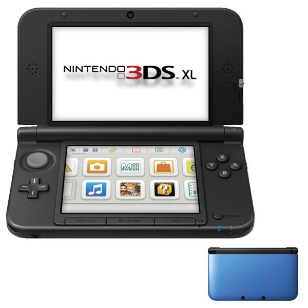 Nintendo 3DS XL, blue/black