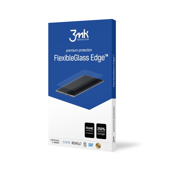 Ochranné hybridné sklo 3mk FlexibleGlass Edge pre Samsung Galaxy Note 10 Plus, čierne