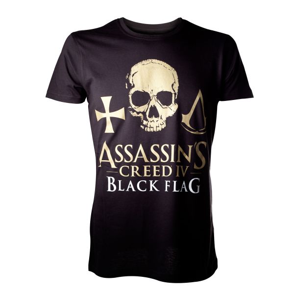 Tričko Assassin’s Creed 4 Black Flag: Golden Logo L