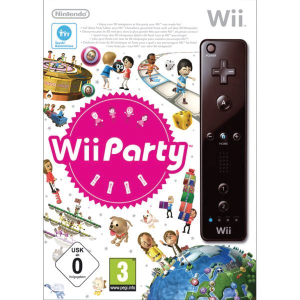 Wii Party + Nintendo Wii Remote Controller, black