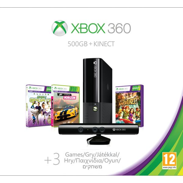 Xbox 360 Premium E Kinect Special Edition 500GB (Holiday Value Bundle)