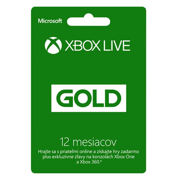 Xbox Live GOLD 12 mesačné predplatné
