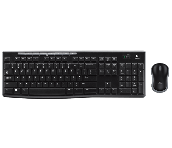 Logitech bezdrôtový set, klávesnica a myš MK270, CZ