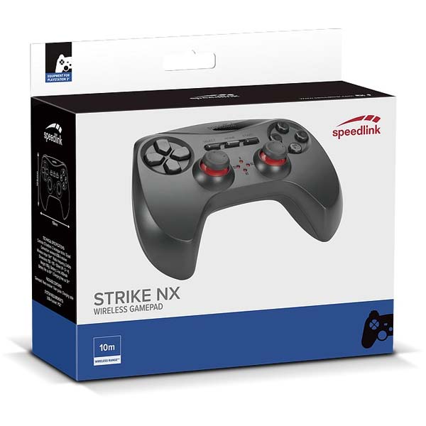 Herný ovládač Speedlink Strike NX Gamepad Wireless pre PS3, čierny