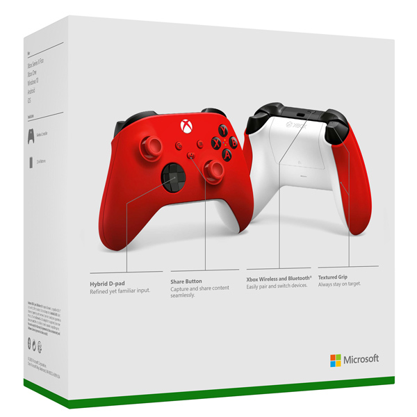 Microsoft Xbox Bezdrôtový ovládač, pulse red