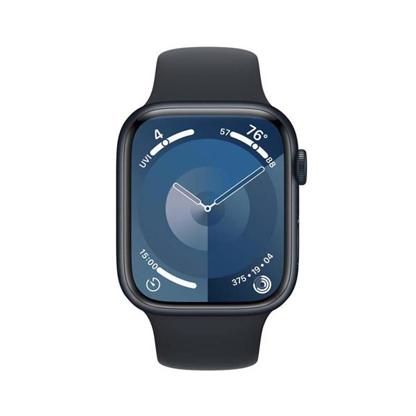 Apple Watch Series 9 GPS 41mm polnočná , hliníkové puzdro so športovým remienkom polnočná - S/M