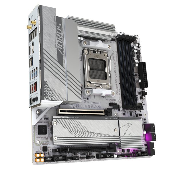 Gigabyte AORUS B650M ELITE AX ICE základná doska, AMD B650, AM5, 4xDDR5, mATX