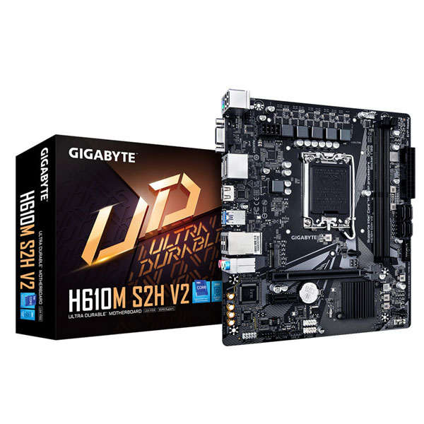 Gigabyte H610M S2H V2, Intel H610, LGA1700, 2 x DDR5, mATX