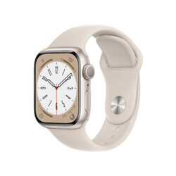 Apple Watch Series 8 GPS 41mm hviezdna biela, hliníkové puzdro, Trieda B - použité, záruka 12 mesiacov
