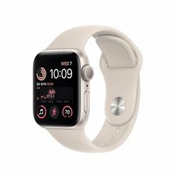 Apple Watch SE 2 GPS, 40mm, hviezdna biela, hliníkové puzdro, Trieda A - použité, záruka 12 mesiacov