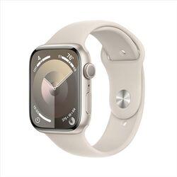 Apple Watch Series 9 GPS 45mm hviezdna biela , hliníkové puzdro so športovým remienkom hviezdna biela - M/L