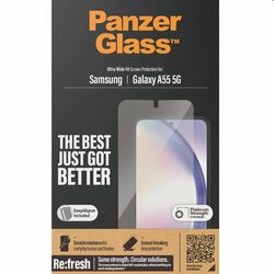 Ochranné sklo PanzerGlass Re:fresh UWF s aplikátorom pre Samsung Galaxy A55 5G, čierne