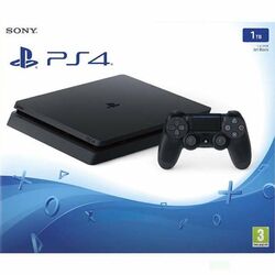 Sony PlayStation 4 Slim 1TB, jet black SN - Použitý tovar, zmluvná záruka 12 mesiacov