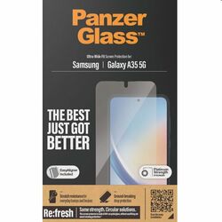 Ochranné sklo PanzerGlass Re:fresh UWF s aplikátorom pre Samsung Galaxy A35 5G, čierne