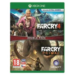 Far Cry 4 + Far Cry: Primal CZ (Double Pack) [XBOX ONE] - BAZÁR (použitý tovar)
