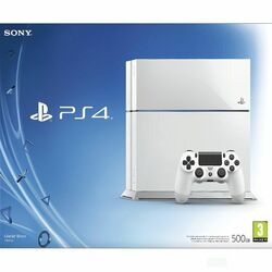 Sony PlayStation 4 500GB, glacier white - BAZÁR (použitý tovar , zmluvná záruka 12 mesiacov)