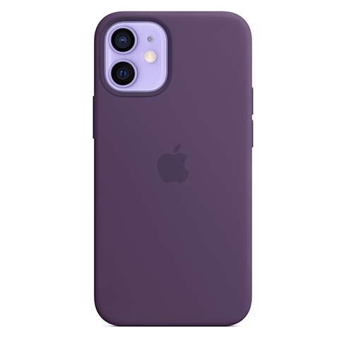Apple iPhone 12 mini Silicone Case with MagSafe, amethyst