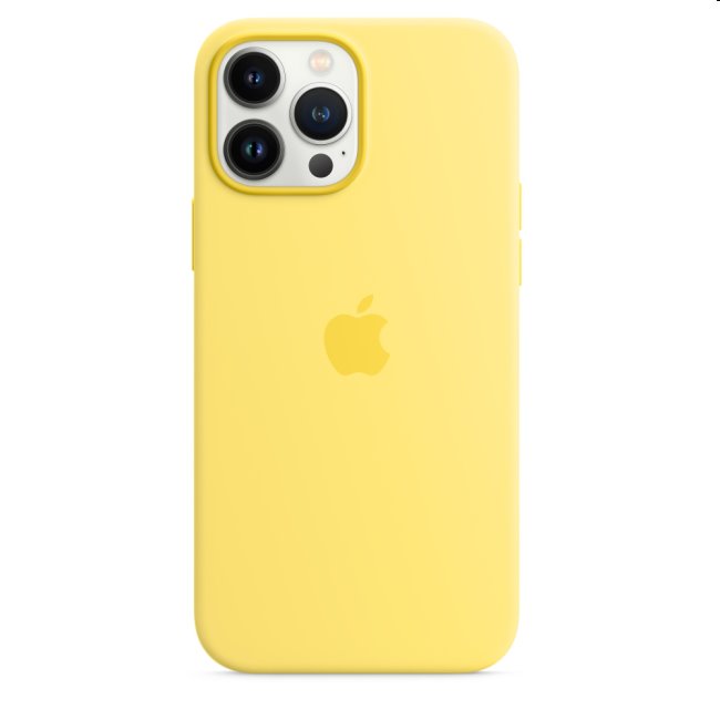 Apple iPhone 13 Pro Max Silicone Case with MagSafe, lemon zest