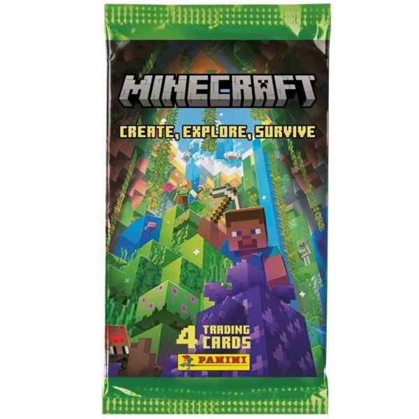 Darček - Zberateľské karty Panini Minecraft 3 Booster  v cene 1,99 €