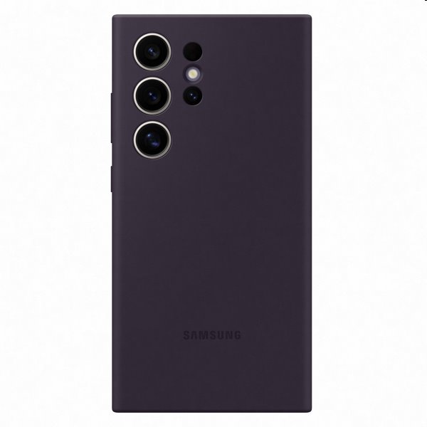 Zadný kryt Silicone Cover pre Samsung Galaxy S24 Ultra, tmavofialová
