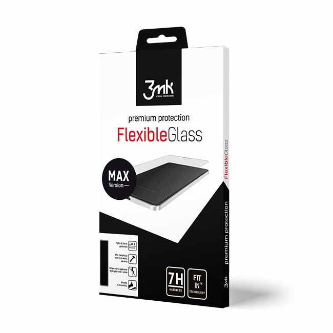Ochranné temperované sklo 3mk FlexibleGlass Max pre Xiaomi Redmi Note 8T, Black