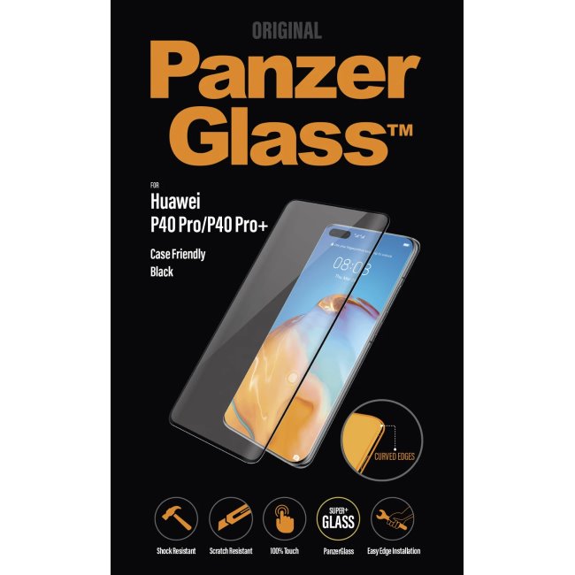 Ochranné temperované sklo PanzerGlass Case Friendly pre Huawei P40 Pro/P40 Pro Plus, čierne
