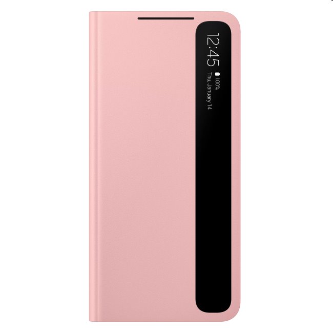 Puzdro Clear View Cover pre Samsung Galaxy S21 - G991B, pink (EF-ZG996C)