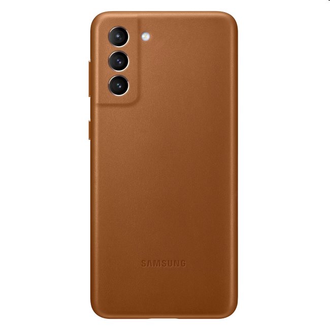 Puzdro Leather Cover pre Samsung Galaxy S21 - G991B, brown (EF-VG991L)