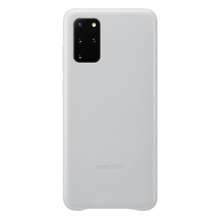 Zadný kryt Leather Cover pre Samsung Galaxy S20 Plus - G985F, svetlo-sivá (EF-VG985LS)