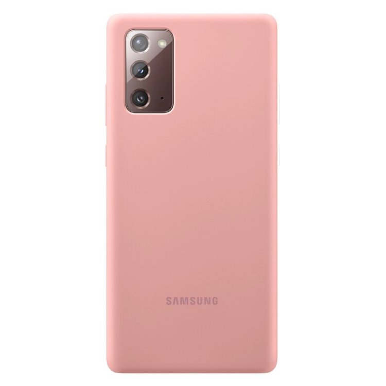 Zadný kryt Silicone Cover pre Samsung Galaxy Note 20 - N980F, medená hnedá