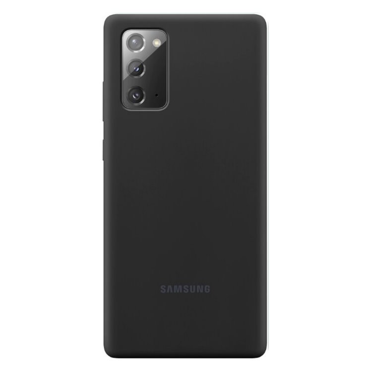 Puzdro Silicone Cover pre Galaxy Note 20, black