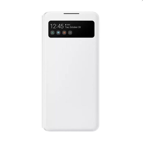Knižkové puzdro Smart S-View pre Samsung Galaxy A42 - A426B, biela