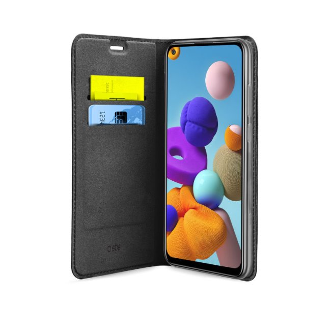 Puzdro SBS Book Wallet Lite pre Samsung Galaxy A21s - A217F, čierne