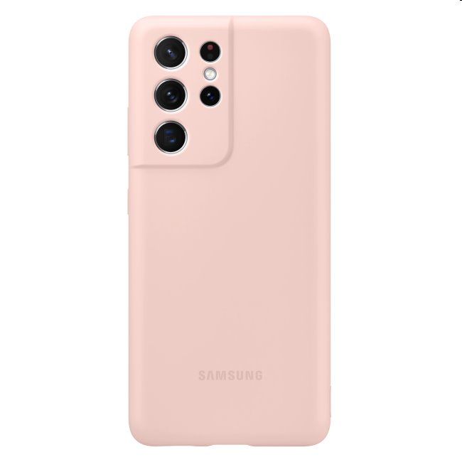 Puzdro Silicone Cover pre Samsung Galaxy S21 Ultra - G998B, pink (EF-PG998T)