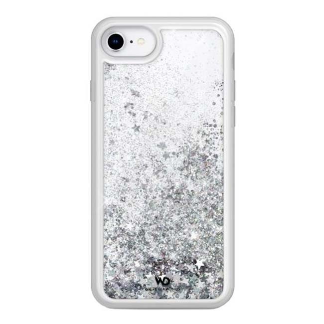 Puzdro White Diamonds Sparkle pre Apple iPhone SE 20/SE 22/6/7/8, Silver Stars
