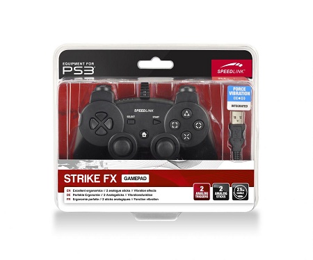 Speed-Link Strike FX Gamepad for PC & PS3, black