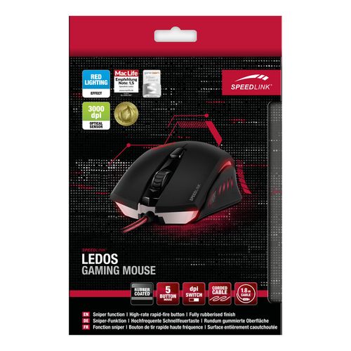 Herná myš Speedlink Ledos Gaming Mouse, čierna