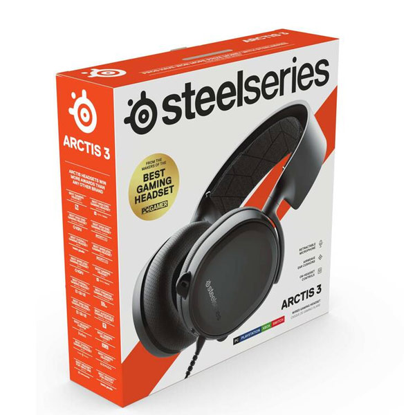 Herné slúchadlá SteelSeries Arctis 3 (2019 Edition), čierne