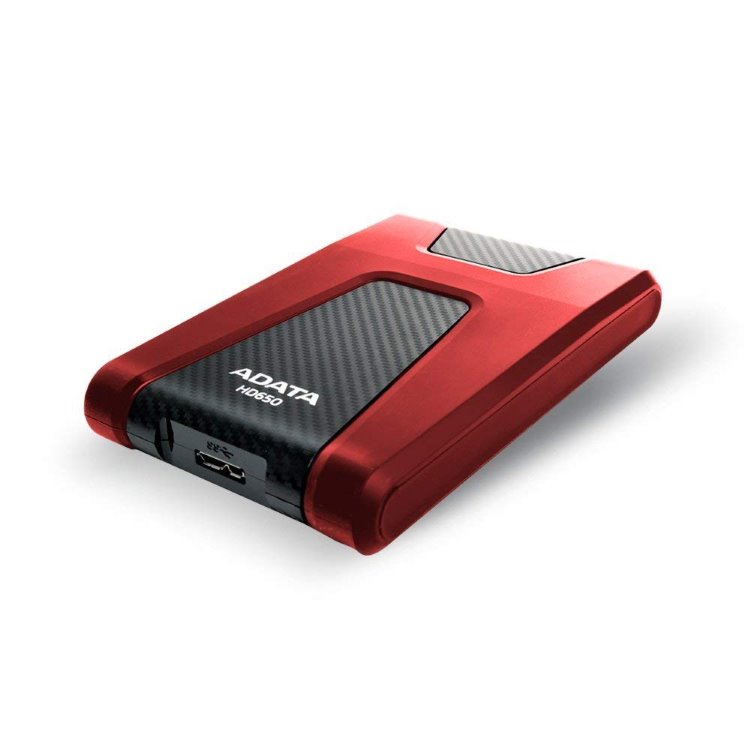 ADATA HDD HD650, 2 TB, USB 3.2 (AHD650-2TU31-CRD) externý pevný disk, červená