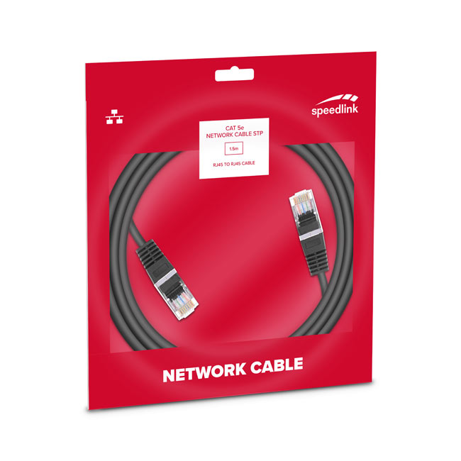 Speedlink CAT 5e Network Cable STP, 1,5 m Basic