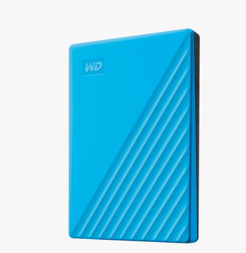 WD HDD My Passport Externý disk, 2 TB, USB 3.0, modrá