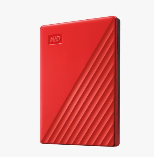 WD HDD My Passport Externý disk, 2 TB, USB 3.0, červená