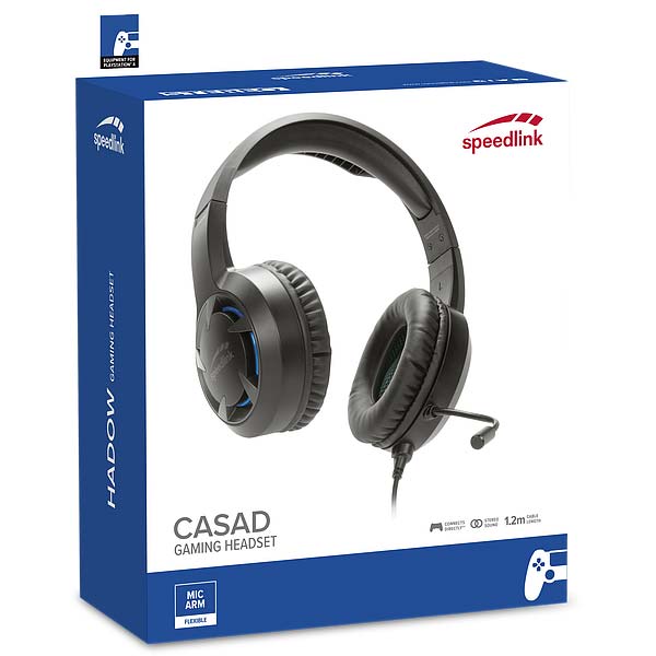 Herné slúchadlá Speedlink Casad Gaming Headset - čierne