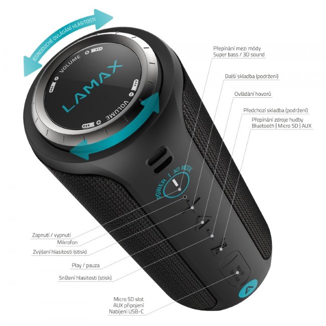 LAMAX Sounder2, bezdrôtový reproduktor
