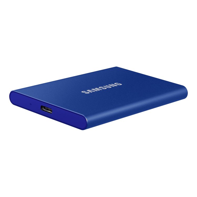 Samsung SSD disk T7, 500 GB, USB 3.2, modrá