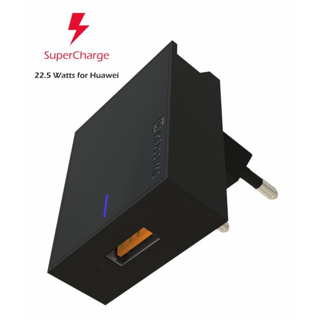 Rýchlonabíjačka Swissten Huawei Super Charge 22,5 W, čierna