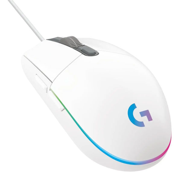 Herná myš Logitech G203 Lightsync, biela